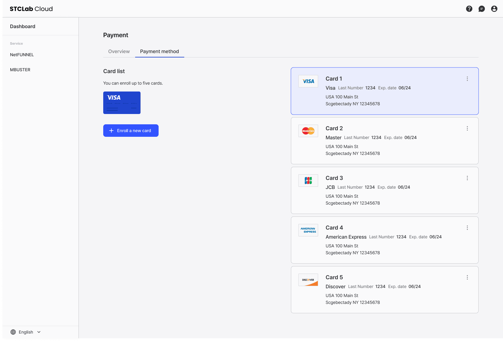 Payment Method Management