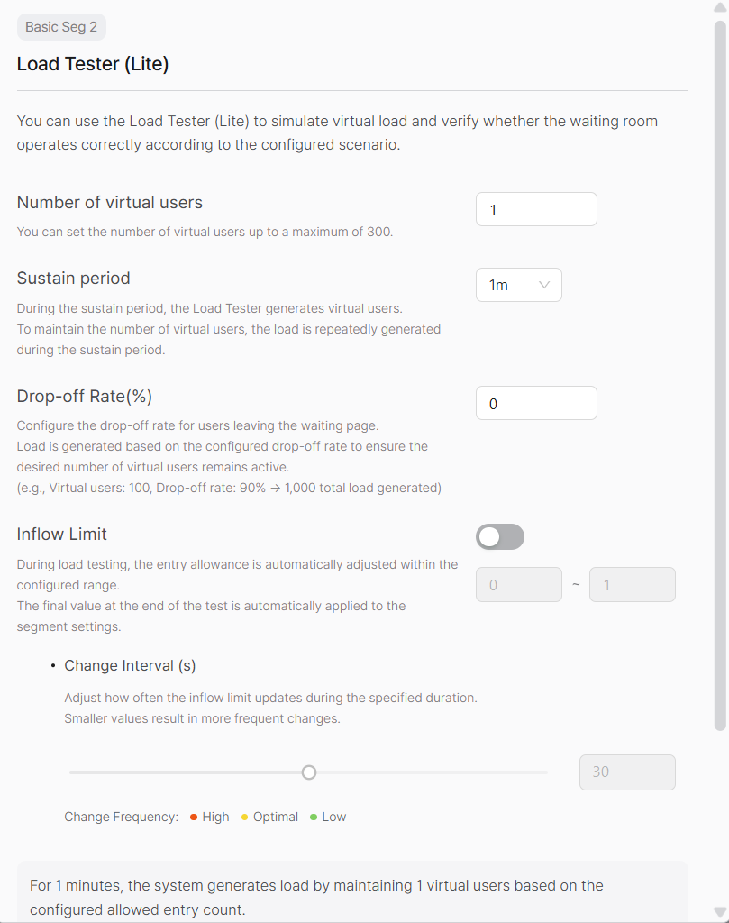 Load Tester (Lite) Settings