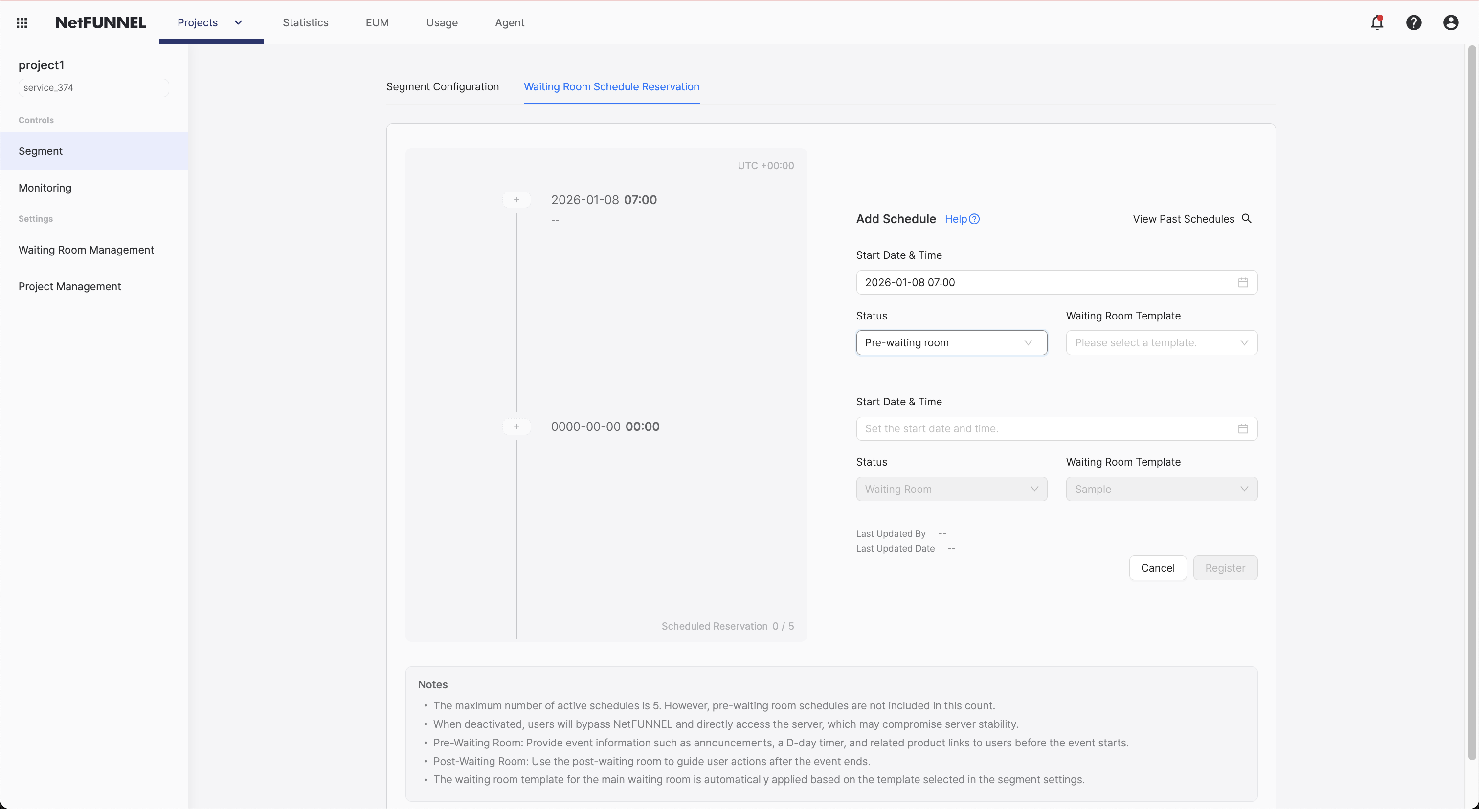 Pre-Waiting Room Requires Waiting Room
