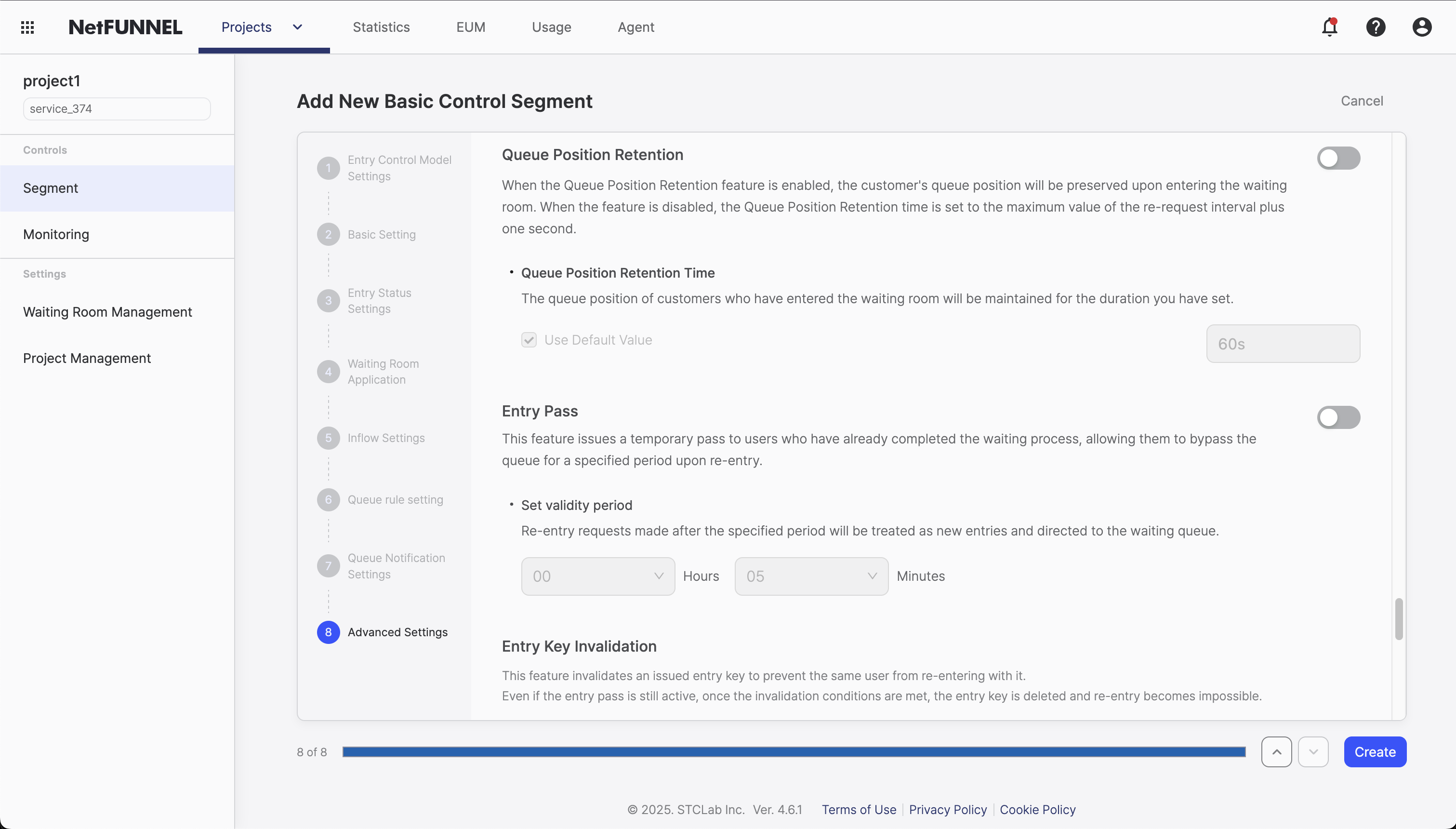 Queue Position Retention Console