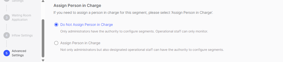 Assign Person in Charge Console
