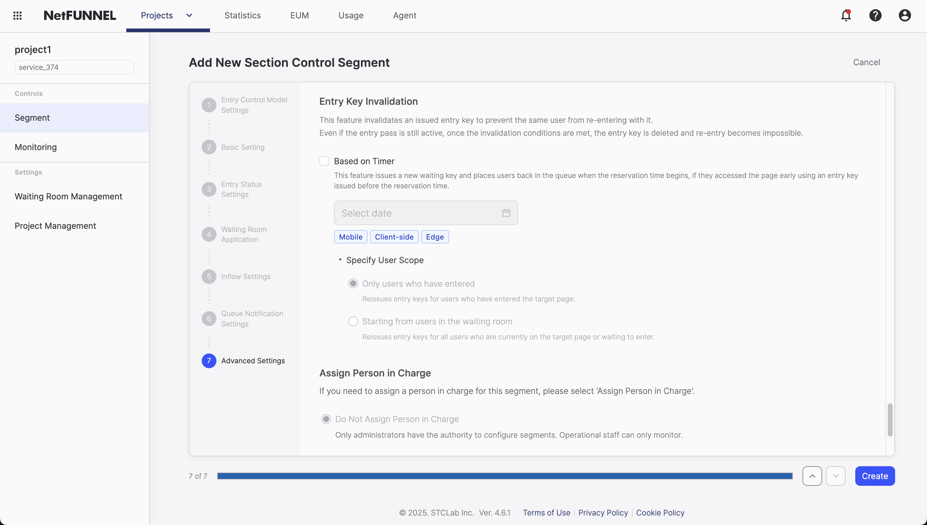 Entry Key Invalidation Console