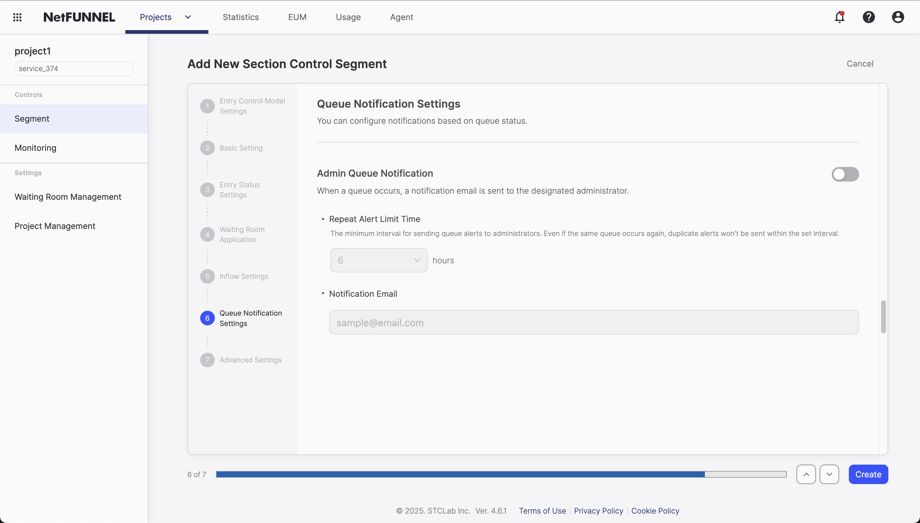Queue Notification Settings