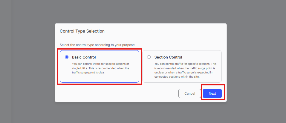 Select Basic Control