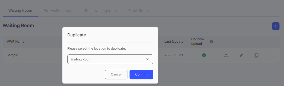 Duplicate Type Selection Dialog