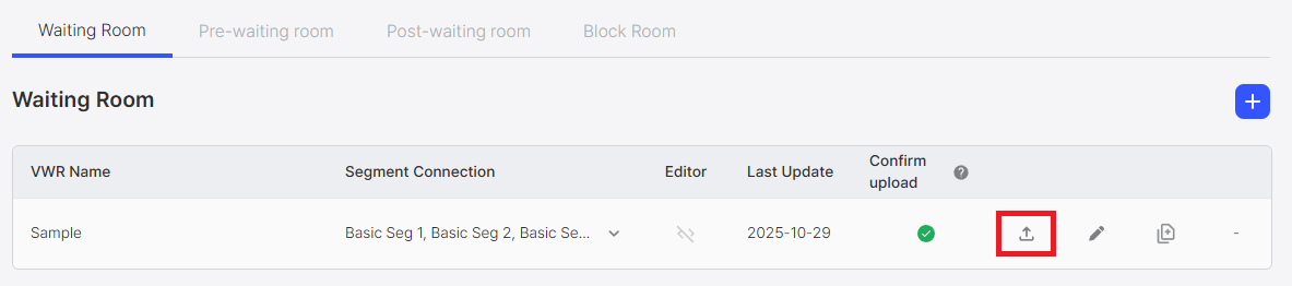 Upload Button Highlight