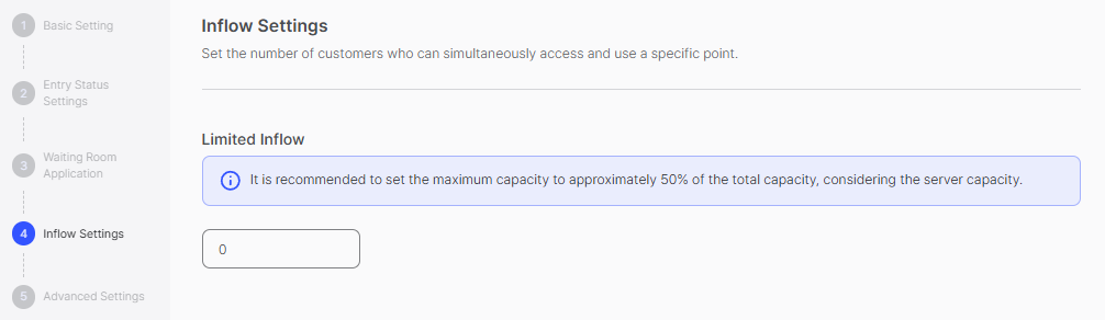 Inflow Setting Console