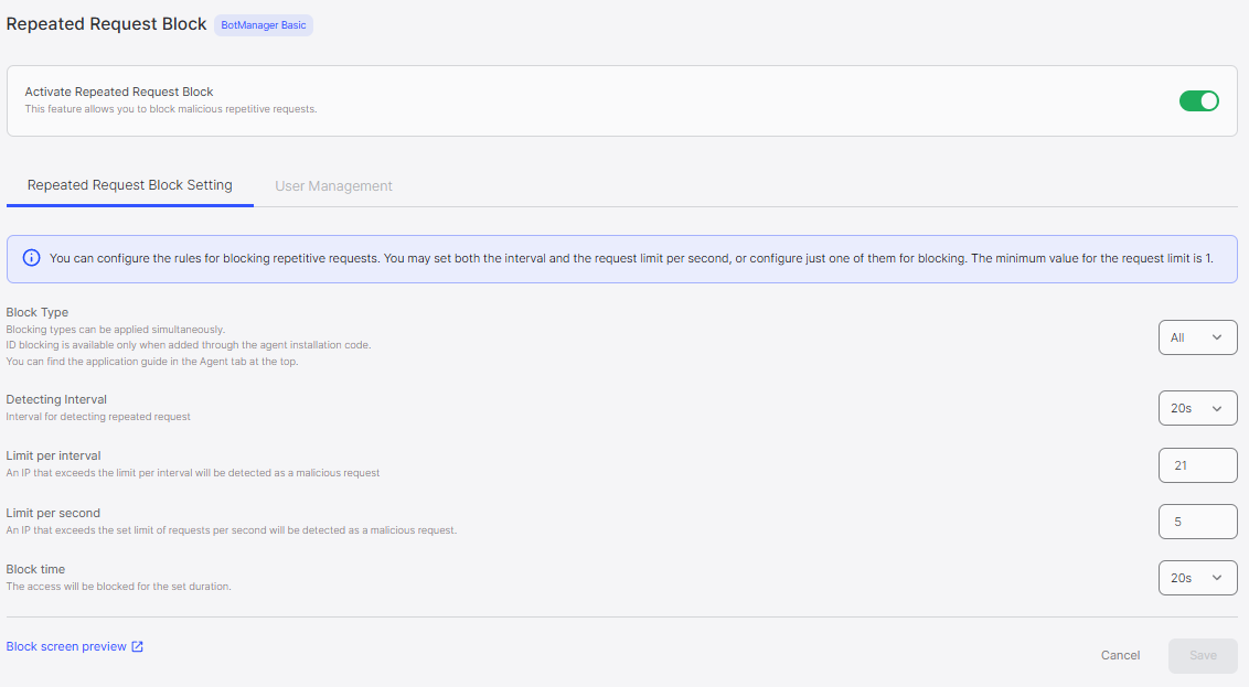 Policy Settings Overview